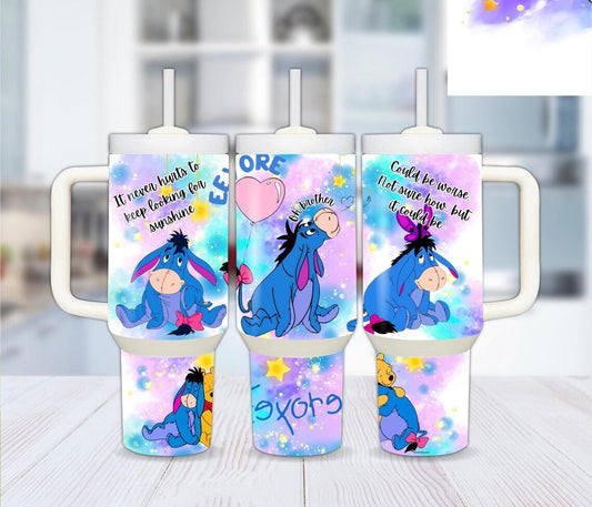 40oz Stainless Steel Tumbler with Eeyore from Winnie the Pooh
