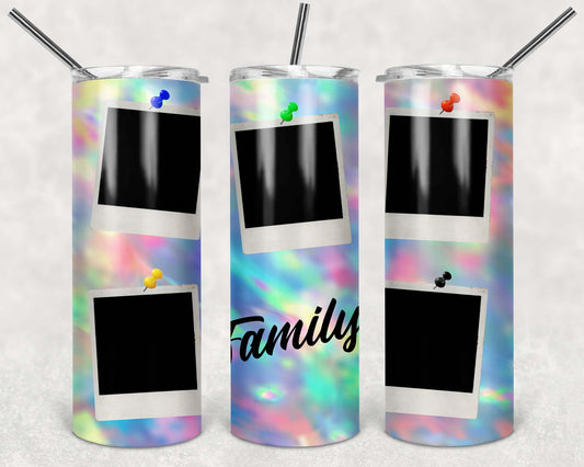 20oz Stainless Steel Tumbler with lid and Straw in "Personalized with 5 of your photos" Design (Copy)