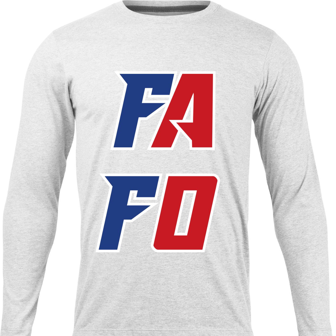 Men's long sleeve gray or black FA FO t-shirt F**k around Find Out American shirt