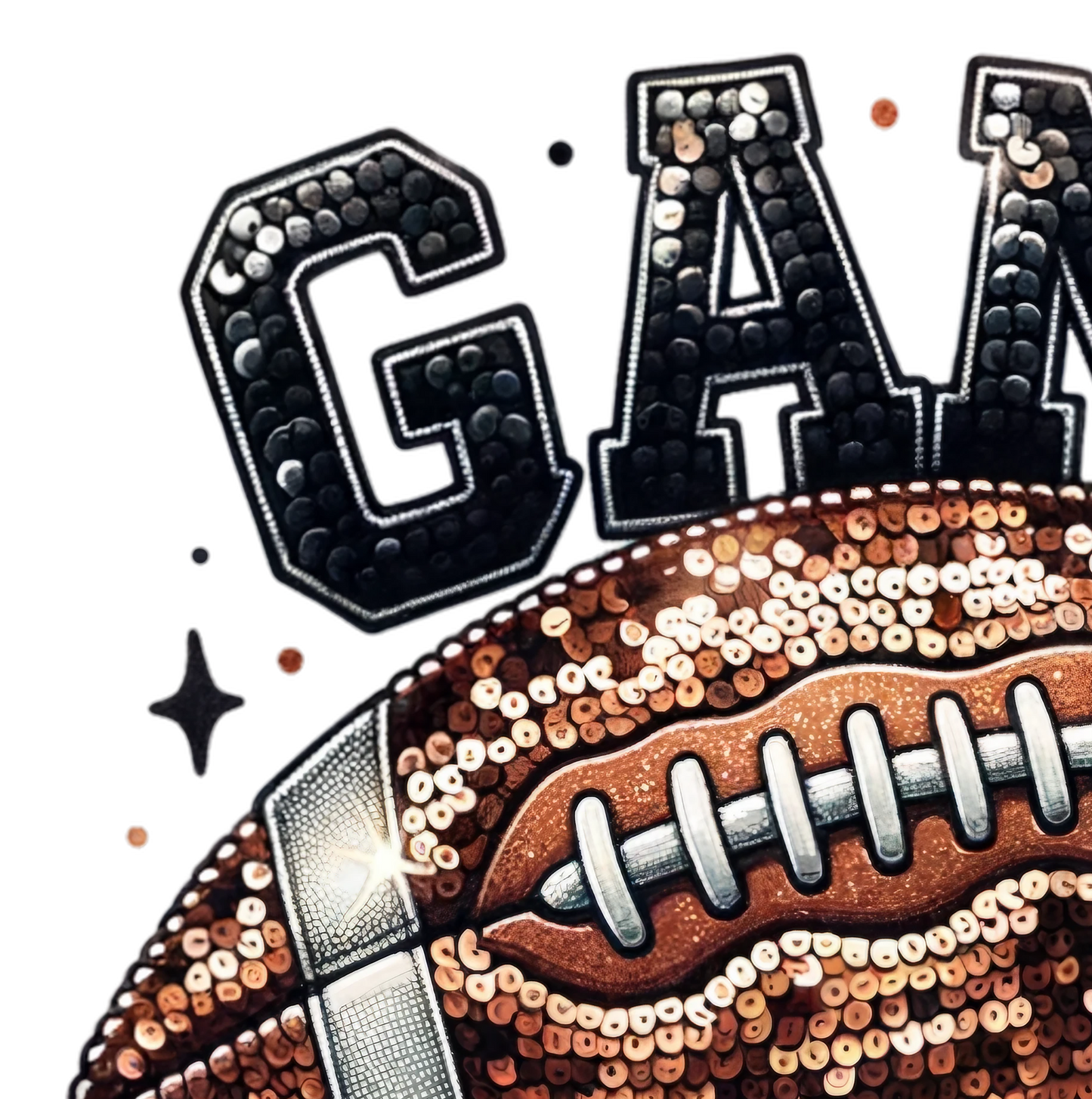 Oklahoma Rage Woman's Football Gear " Game Day printed Glittery T-shirt