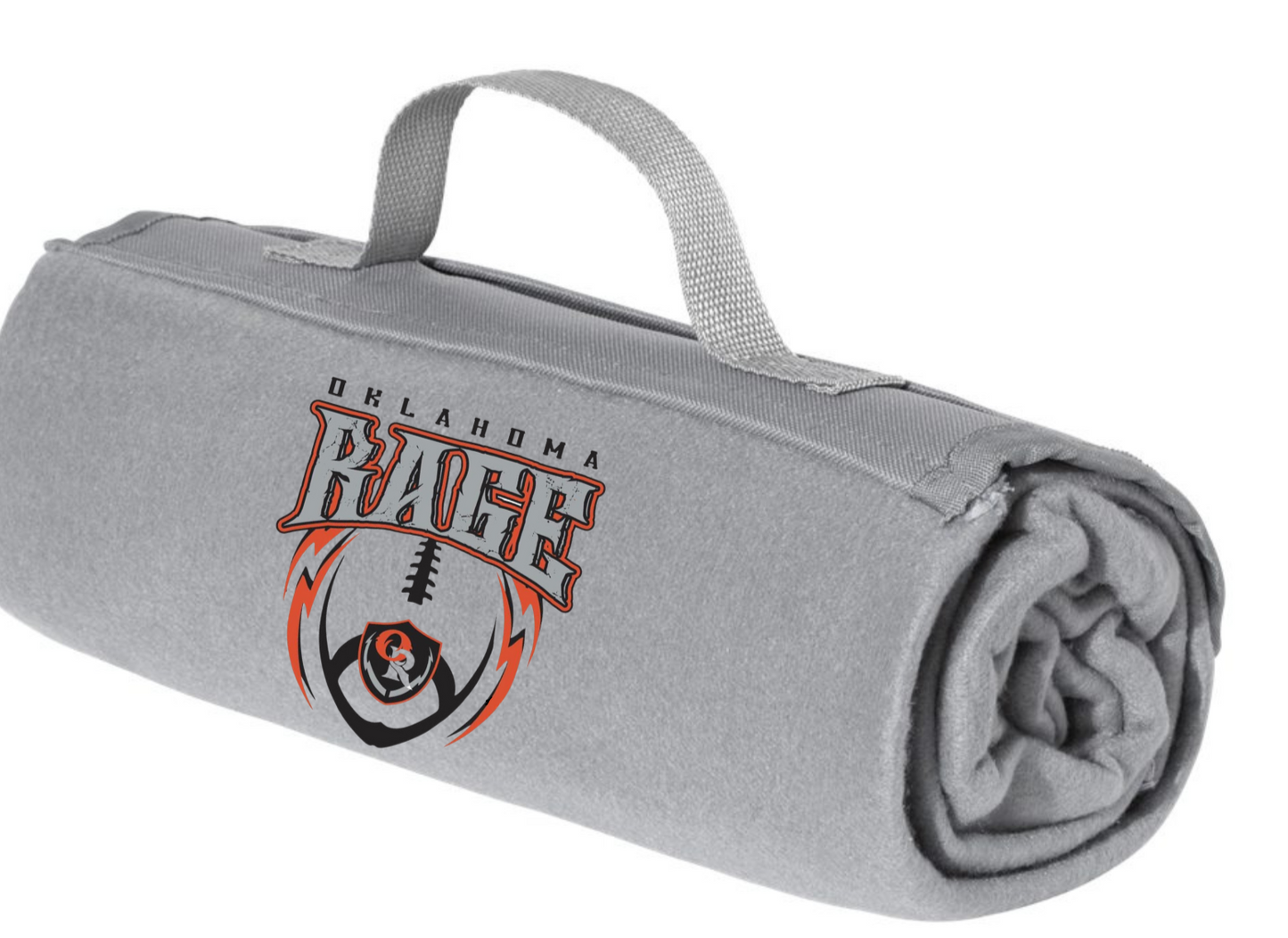 Roll Up Stadium Blanket with Rage Logo