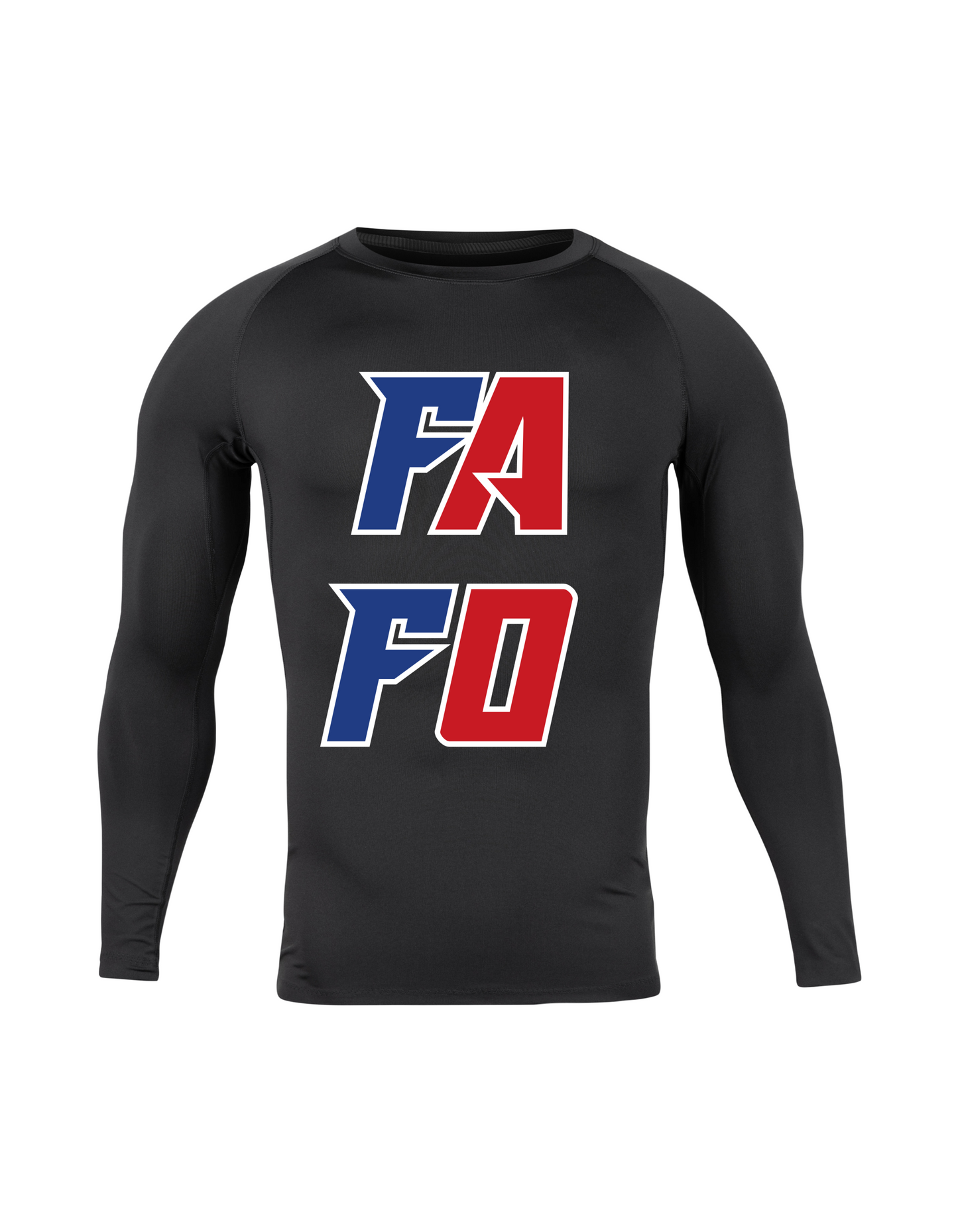 Men's long sleeve gray or black FA FO t-shirt F**k around Find Out American shirt