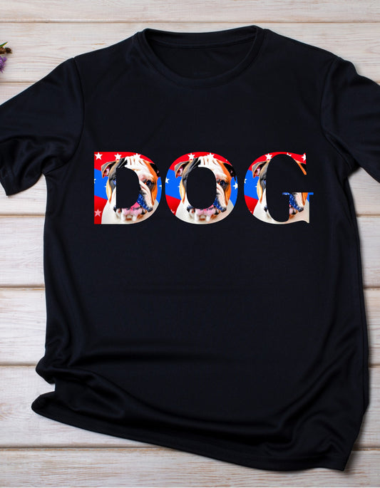 Woman's Crewneck T-shirt with "Dog"Design