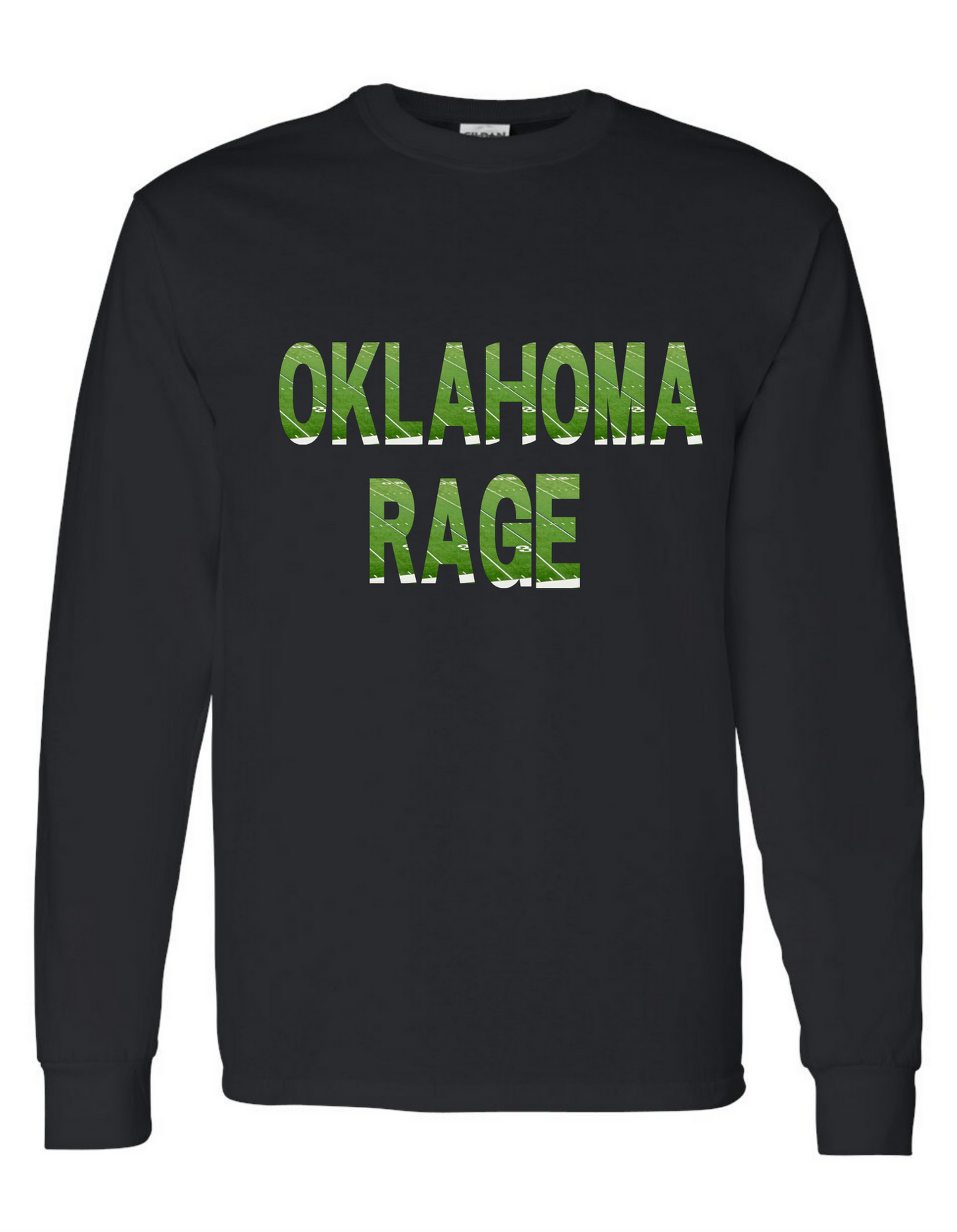 Oklahoma Rage Long Sleeve T-shirt in Black