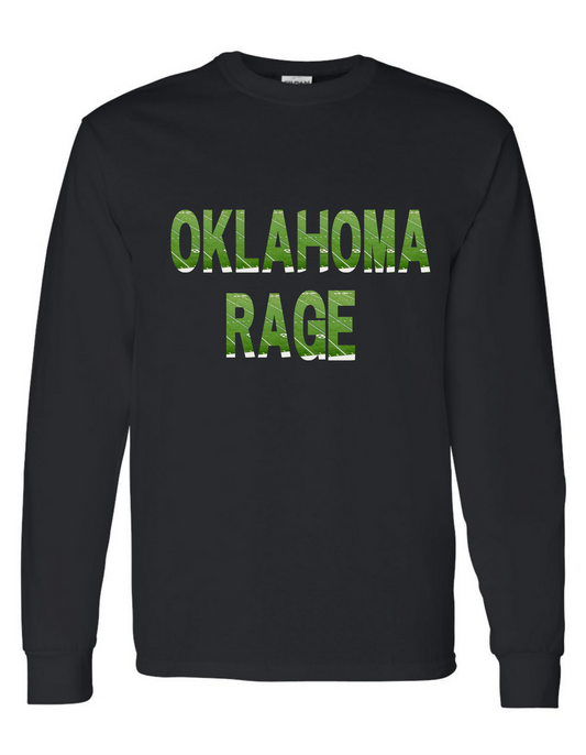 Oklahoma Rage Long Sleeve T-shirt in Black