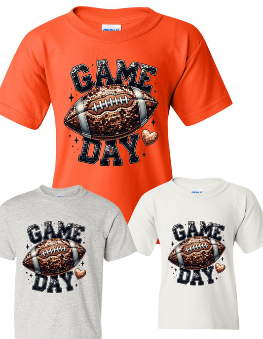 Oklahoma Rage Woman's Football Gear " Game Day printed Glittery T-shirt
