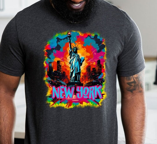 Short Sleeve T-shirt with a New York View