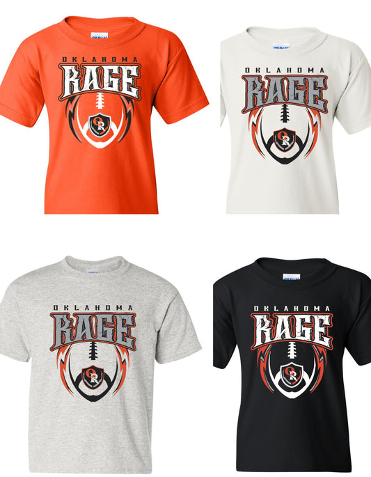 Oklahoma Rage Women's Football Gear " Rage Logo T-shirts"